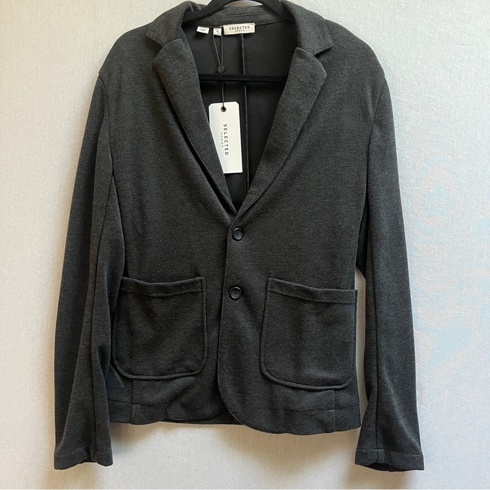 NWT Selected Homme Slhemilo Knit Sweater Blazer Sz S